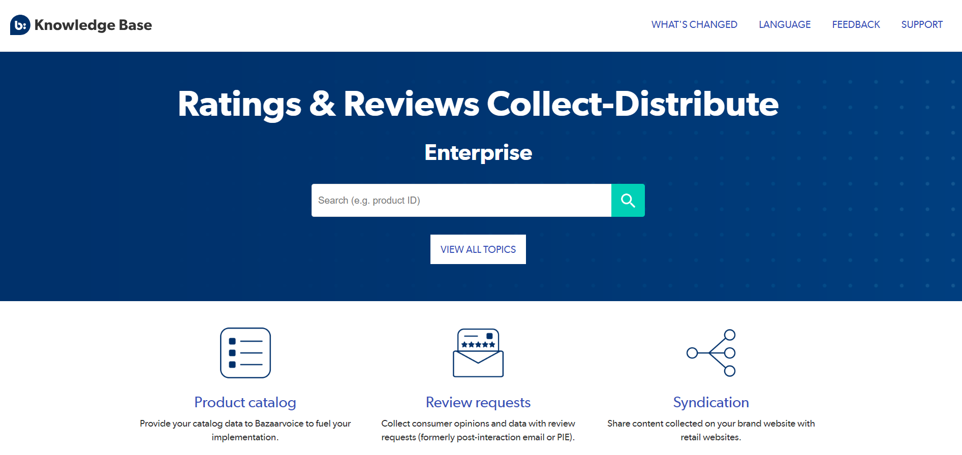 Collect-Distribute Enterprise landing page